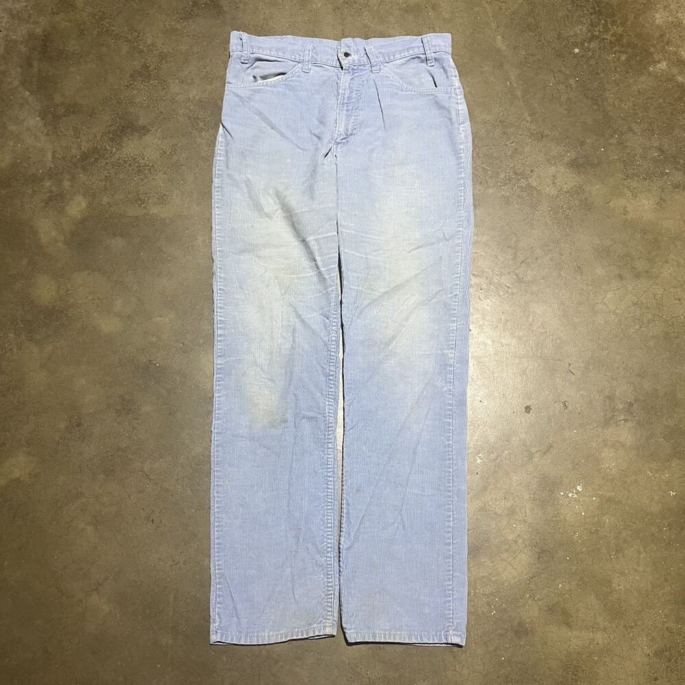 Vintage 70s Levi's 519 Blue Slim Fit Corduroy Pants 32x31